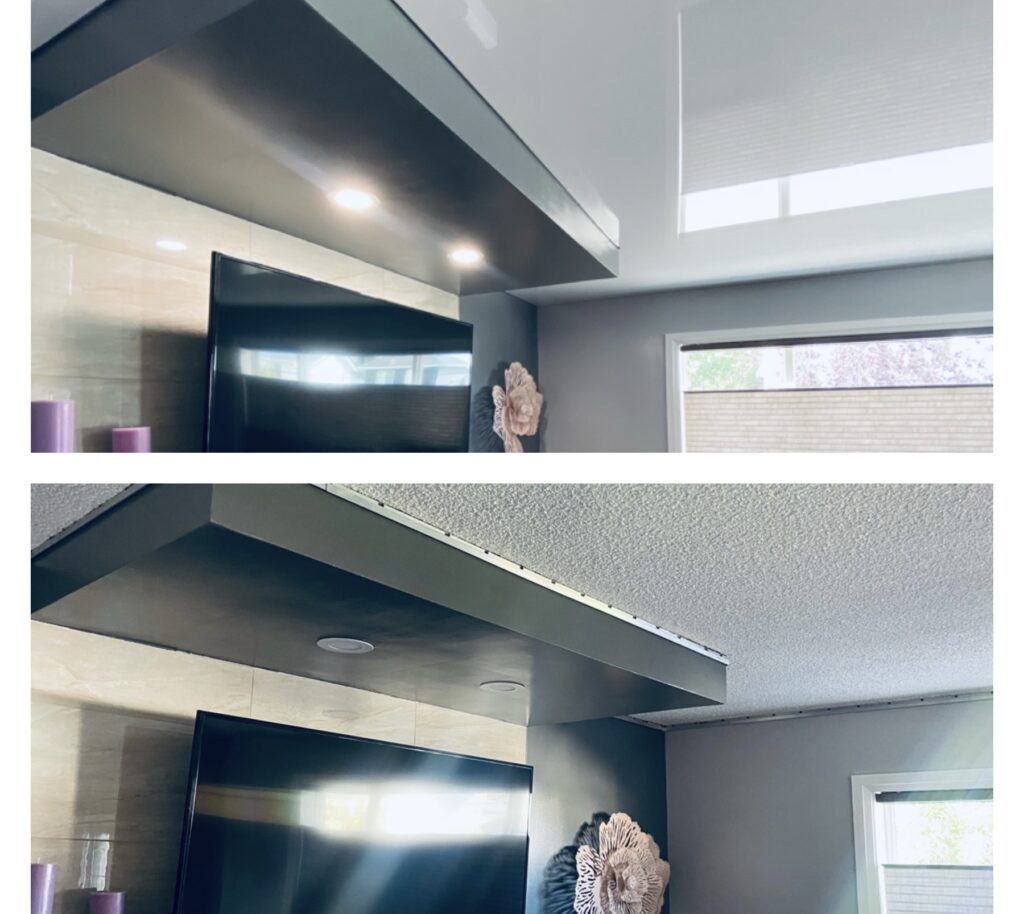 popcorn ceiling renovation