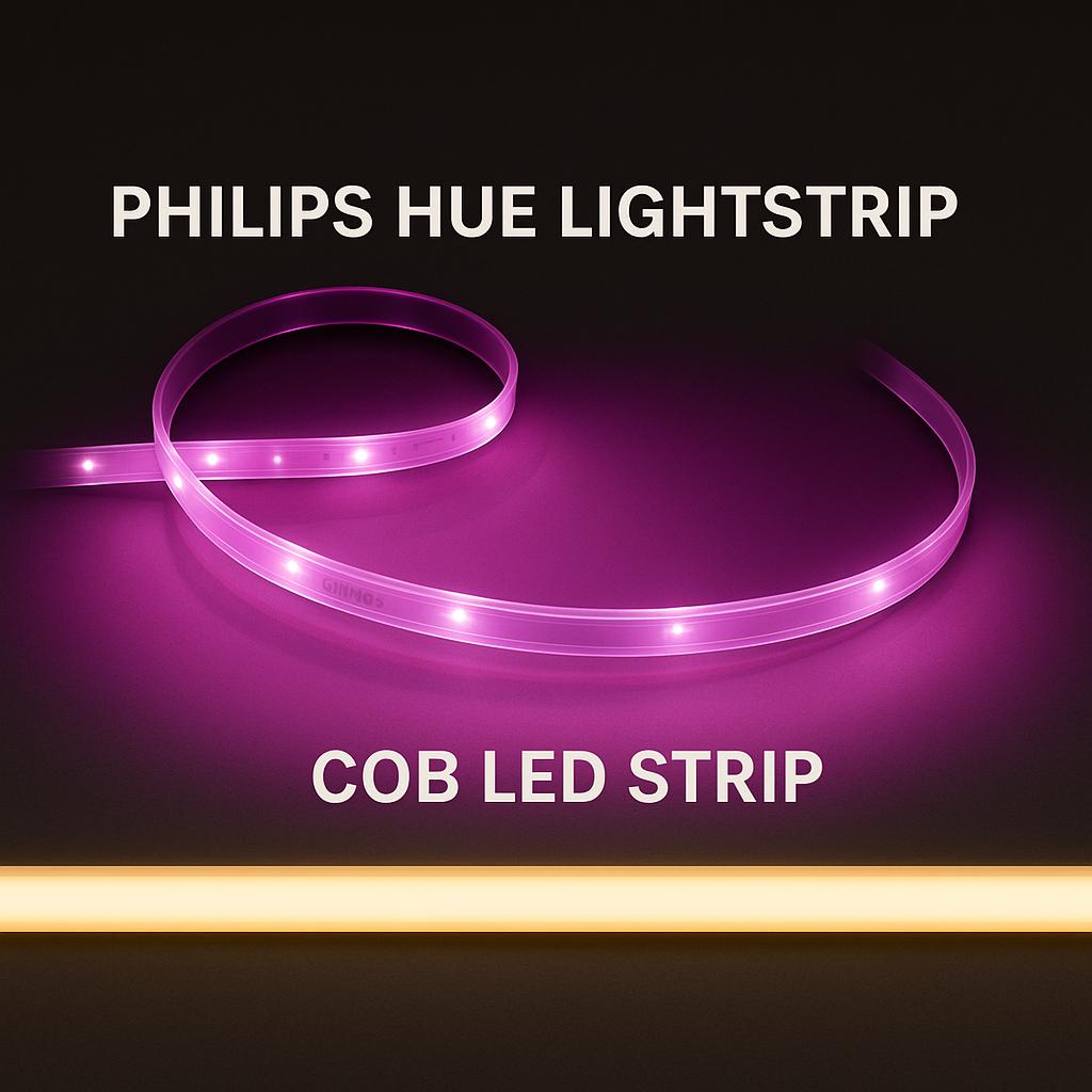 philips hue LED vs cob led look