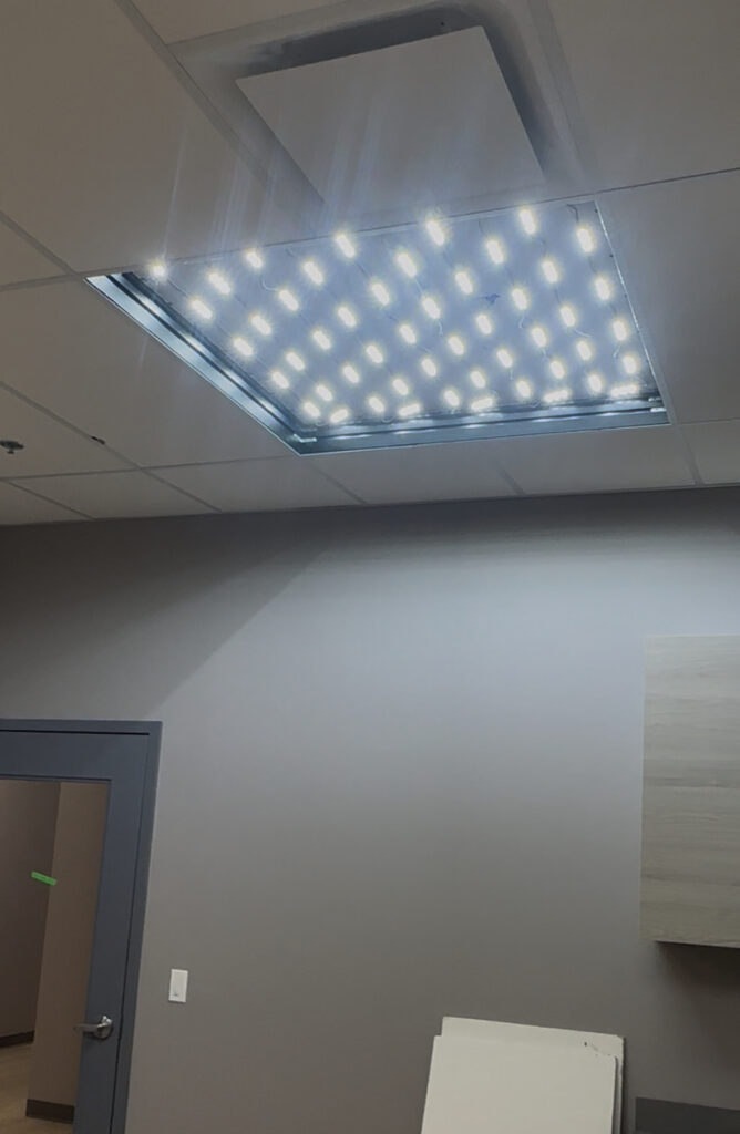 suspended ceiling custom led light