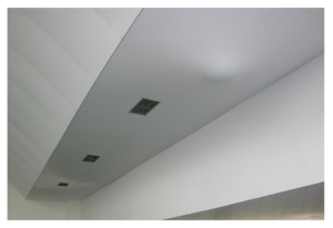 water leak on stretch ceiling calgary
