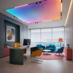 multi colour ceiling
