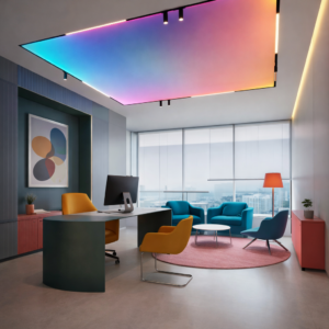 multi colour ceiling