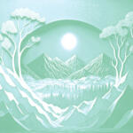 Kanvazz Imaginery Landscape Full-Moon