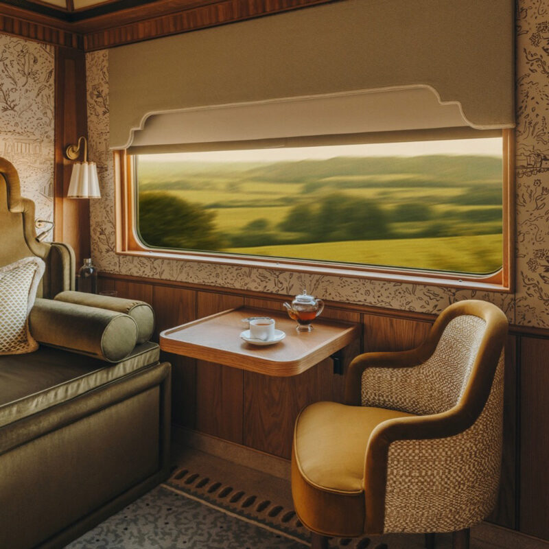 Acoustic wall cover train