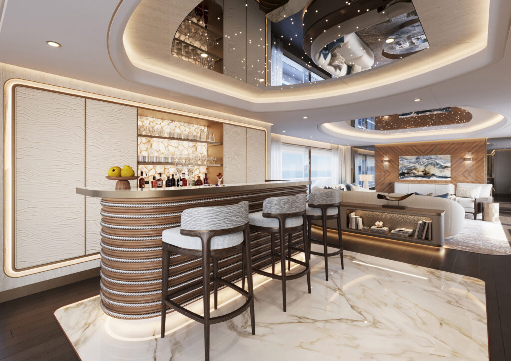 Yacht wall design
