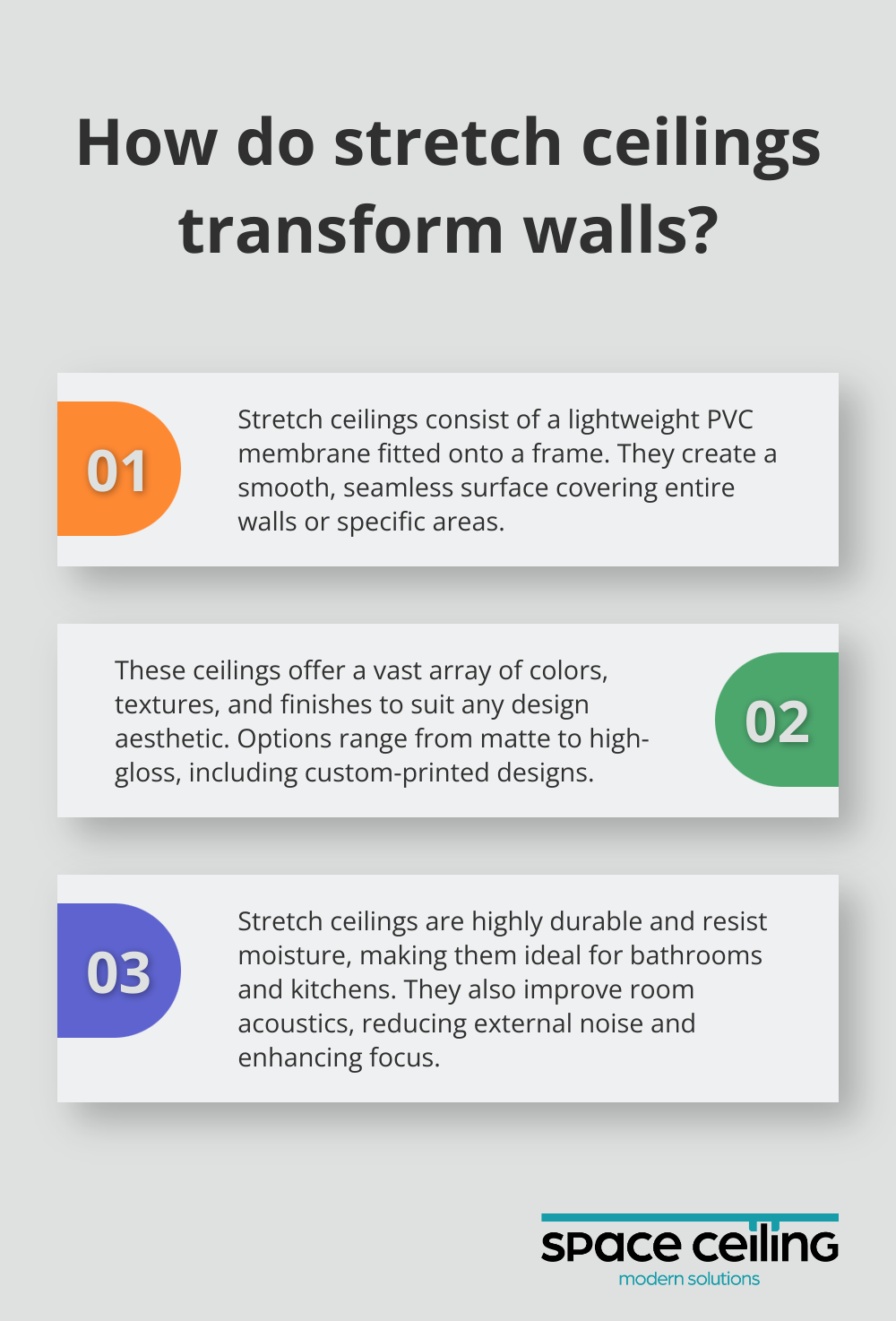 Infographic: How do stretch ceilings transform walls?