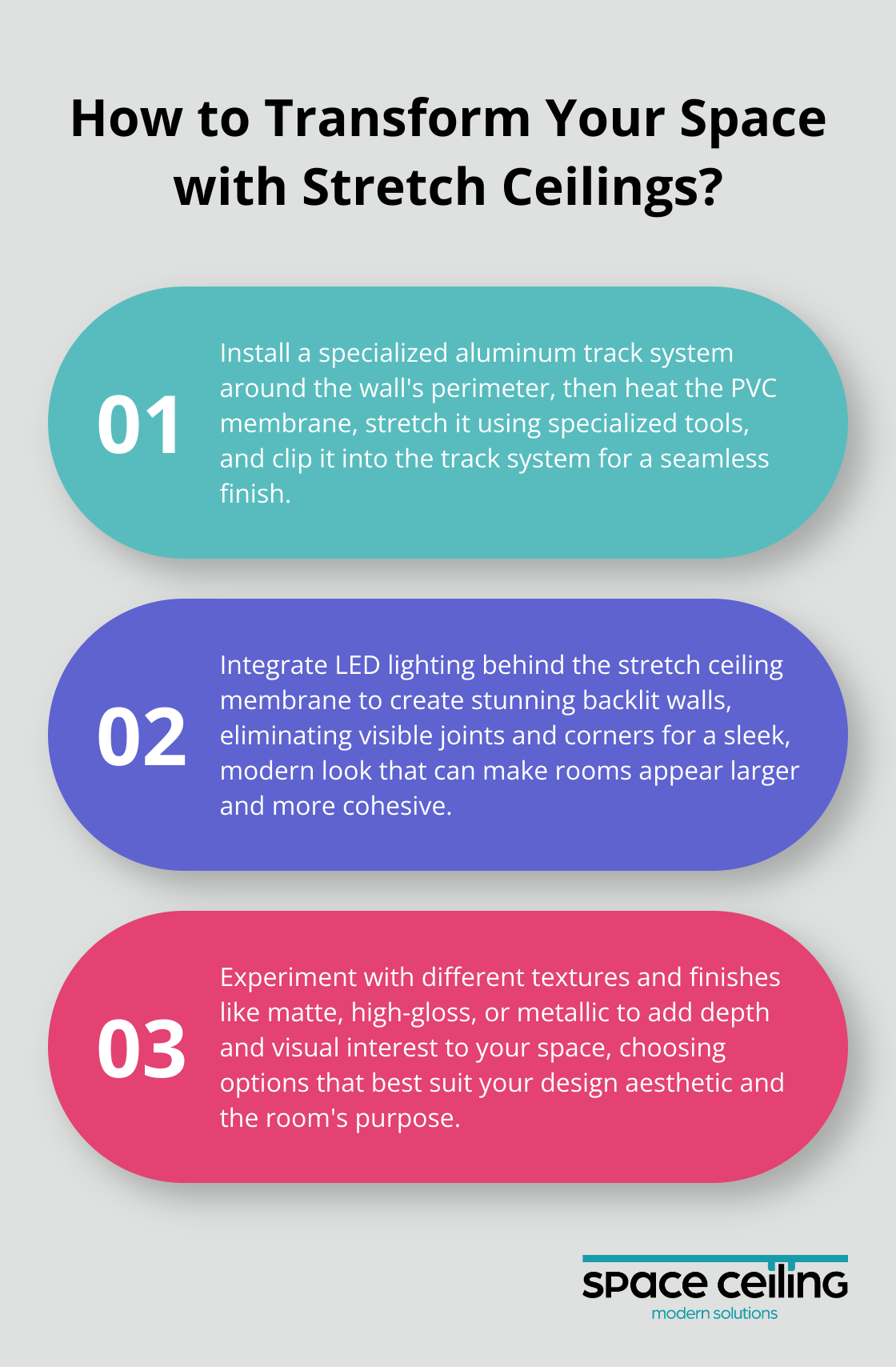 Infographic: How to Transform Your Space with Stretch Ceilings? - Wall picture, light wall picture