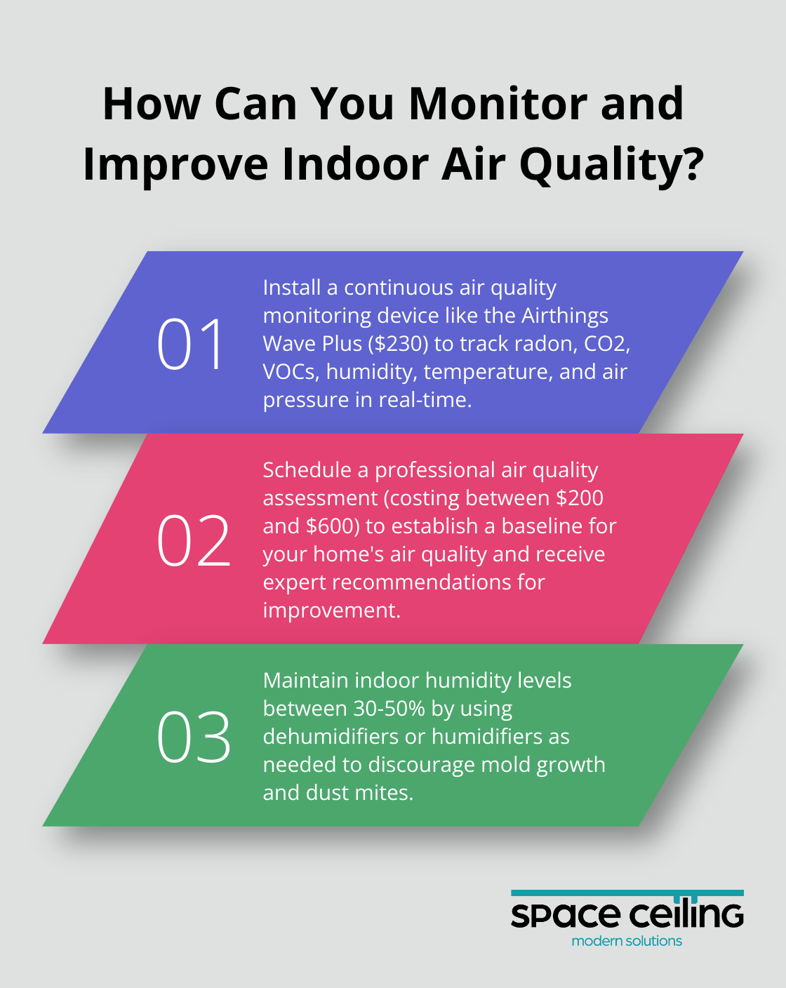 Infographic: How Can You Monitor and Improve Indoor Air Quality? - air quality testers for homes, stretch  eiling is antistatic, stretch  ceiling you can clean,