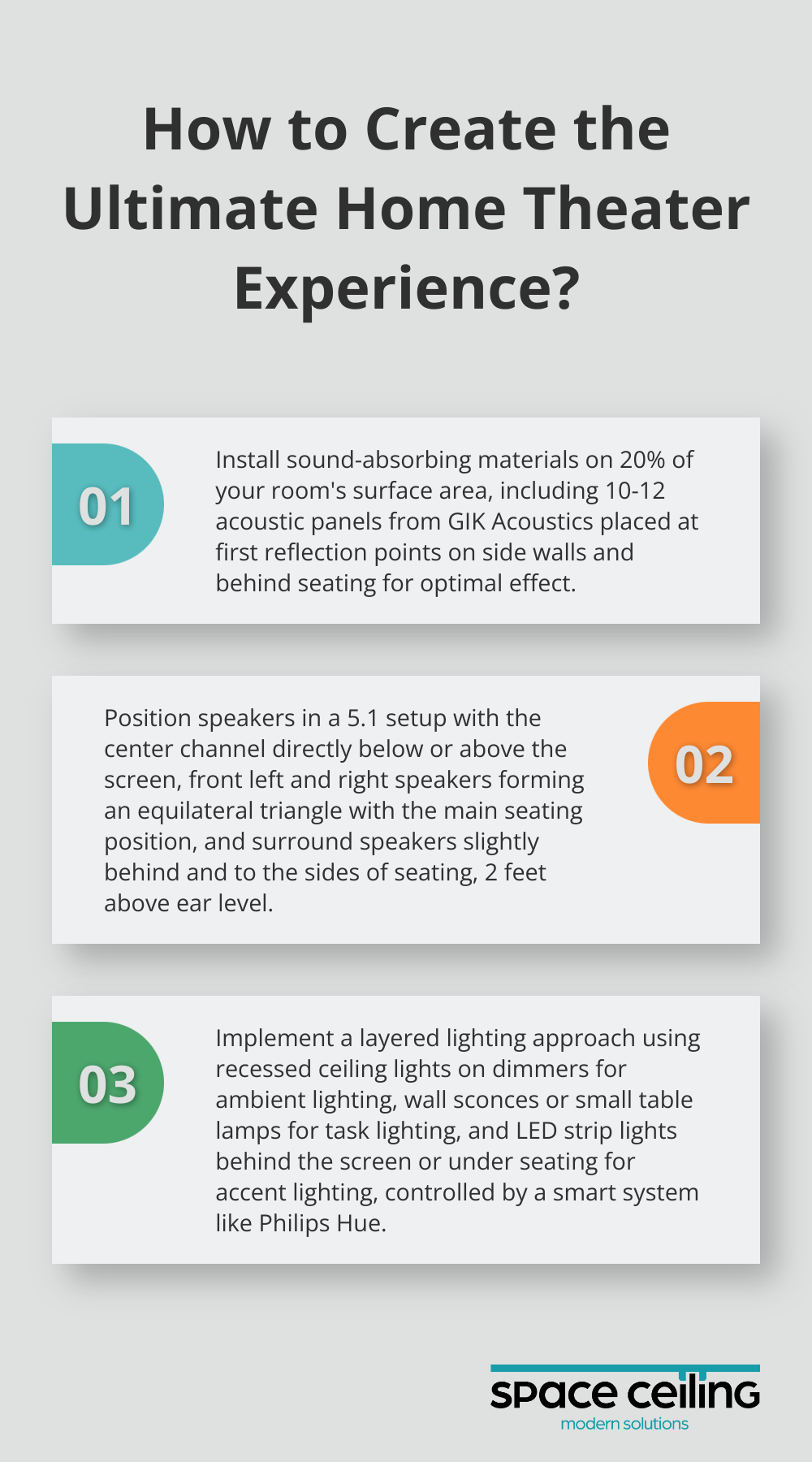 Infographic: How to Create the Ultimate Home Theater Experience? - home theater room