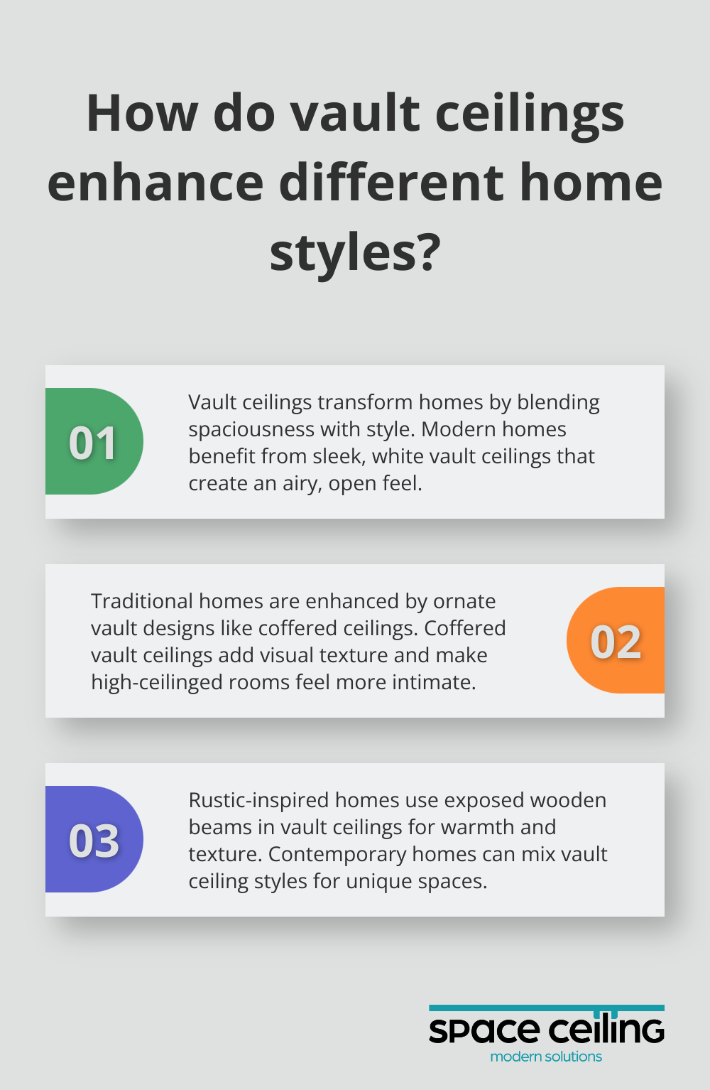 Infographic: How do vault ceilings enhance different home styles? - vault ceiling, stretch ceiling can be done on vault ceiling,